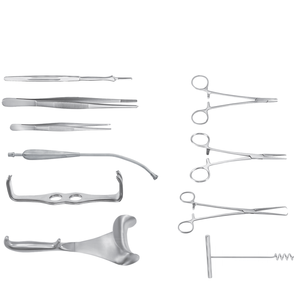 Hysterectomy Surgical Instrument Set